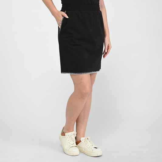 Christopher & Banks Relaxed Restyled Whip Stitch Skort