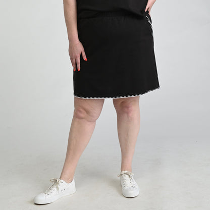 Christopher & Banks Relaxed Restyled Whip Stitch Skort