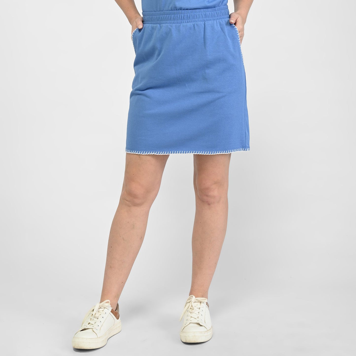 Christopher & Banks Relaxed Restyled Whip Stitch Skort