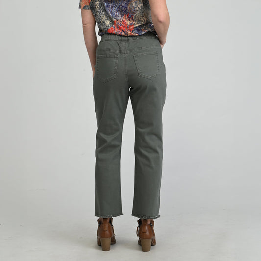 Christopher & Banks Side Slit Pull On Crop Pants