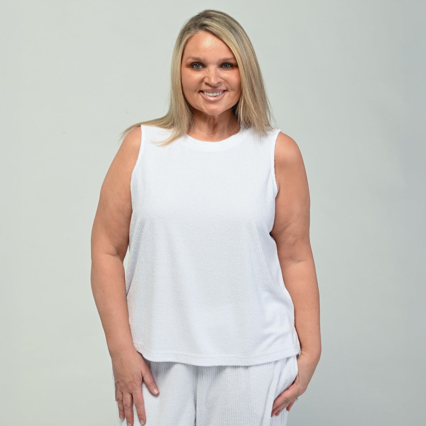 Christopher & Banks Relaxed Restyled Terry Tank