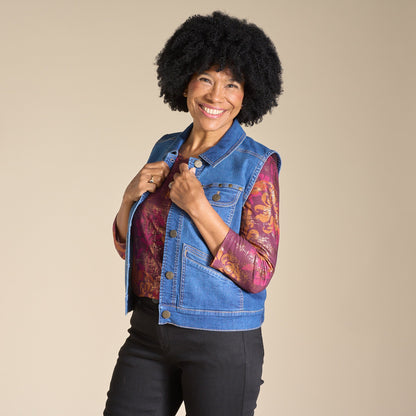 Christopher & Banks Denim Vest