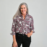 Christopher & Banks Floral Button Down Shirt