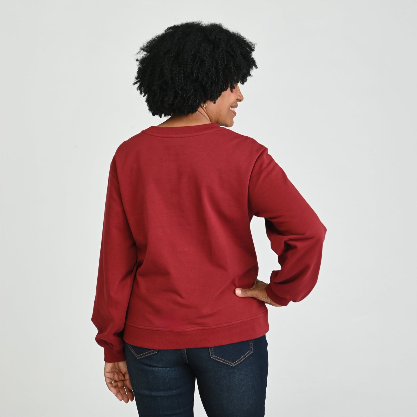 Christopher & Banks Embroidered French Terry Sweatshirt