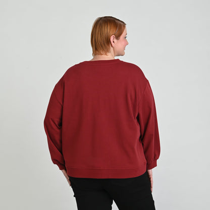 Christopher & Banks Embroidered French Terry Sweatshirt