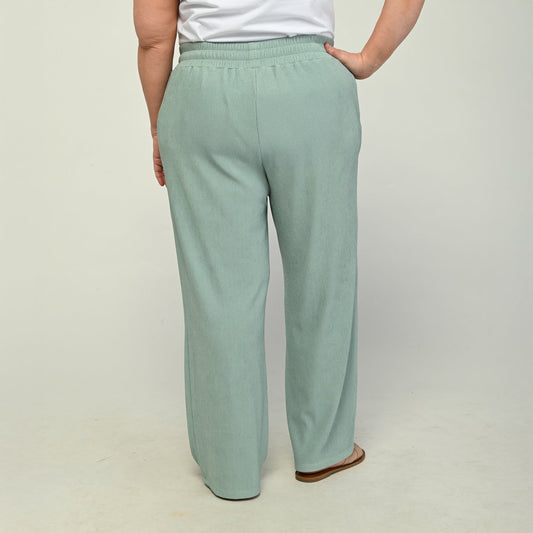 Christopher & Banks Flowy Pull On Ribbed Knit Pant
