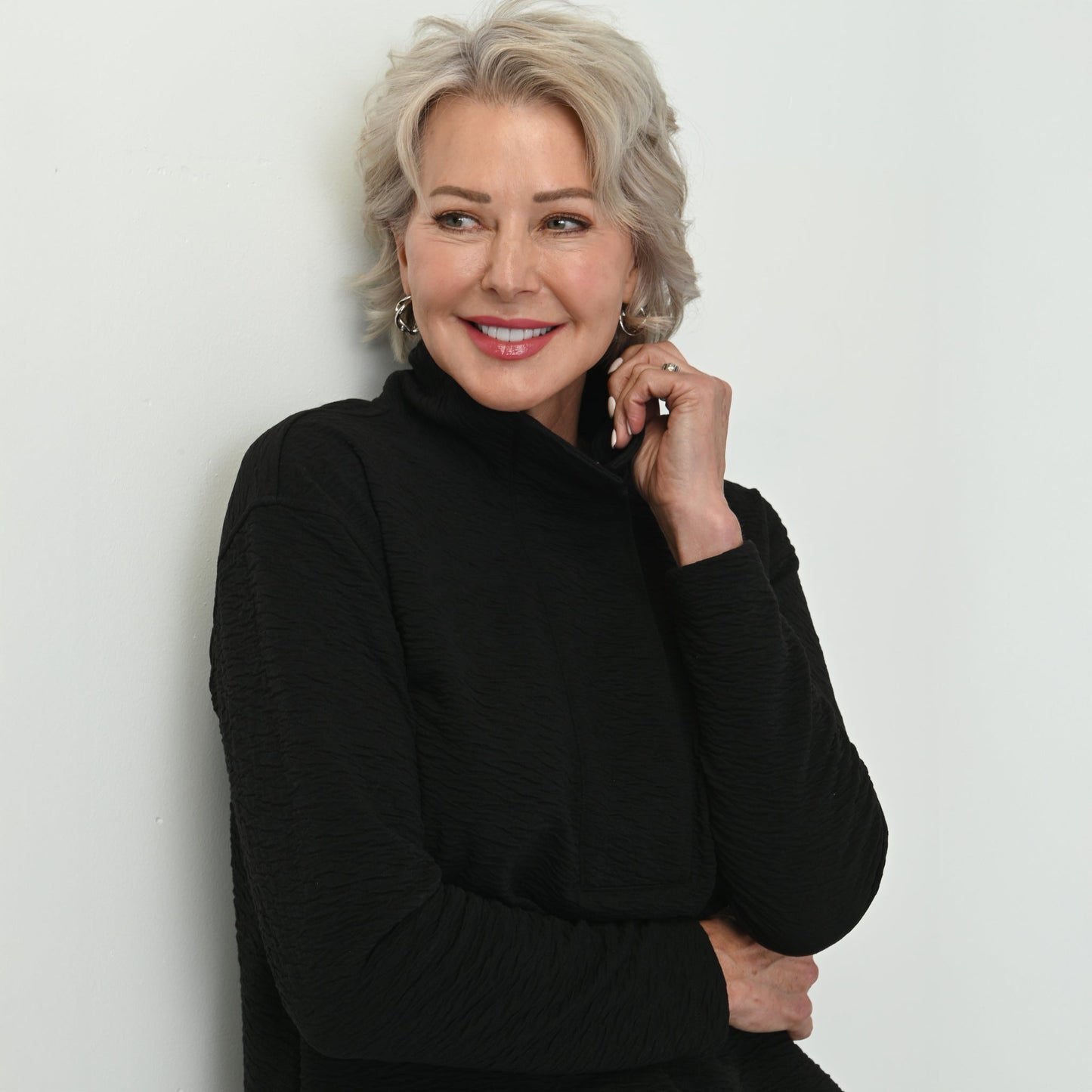 Christopher & Banks Relaxed Restyled Jacquard Knit Pullover