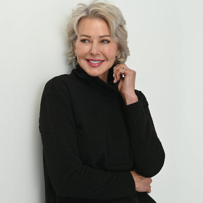 Christopher & Banks Relaxed Restyled Jacquard Knit Pullover