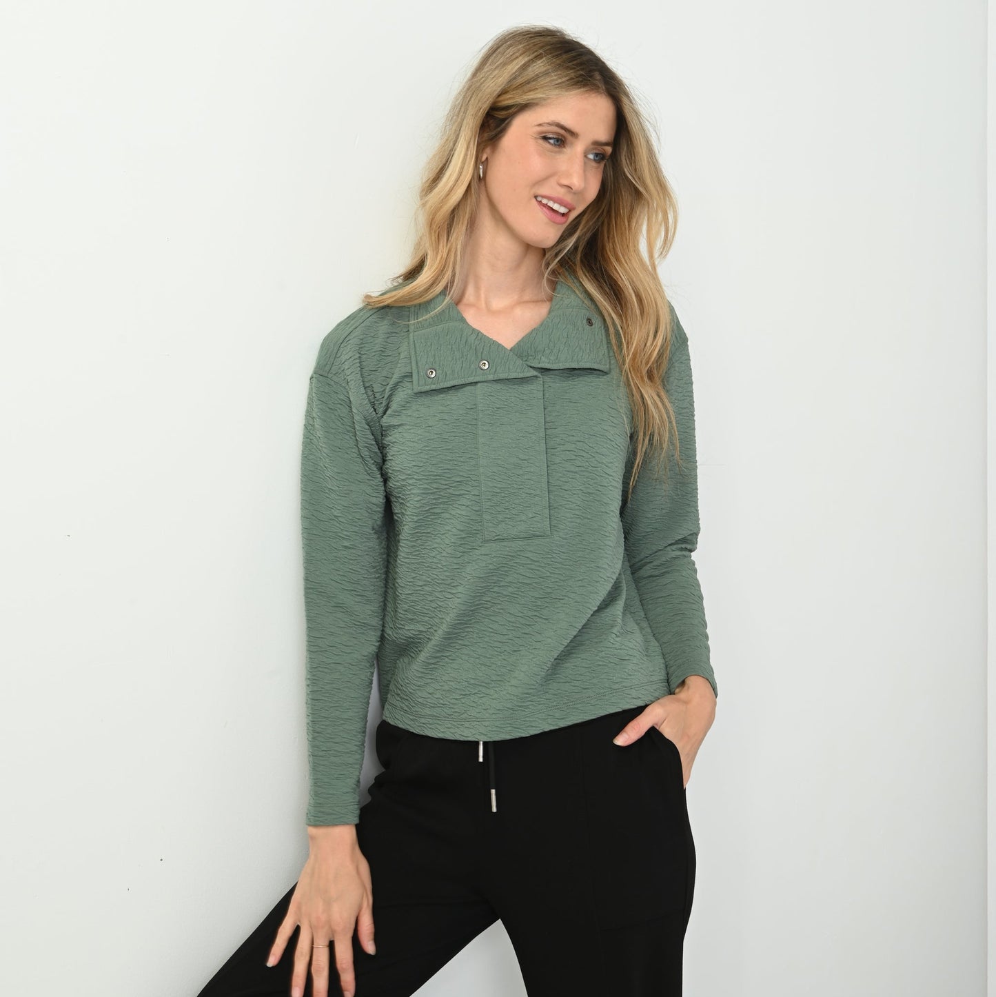 Christopher & Banks Relaxed Restyled Jacquard Knit Pullover