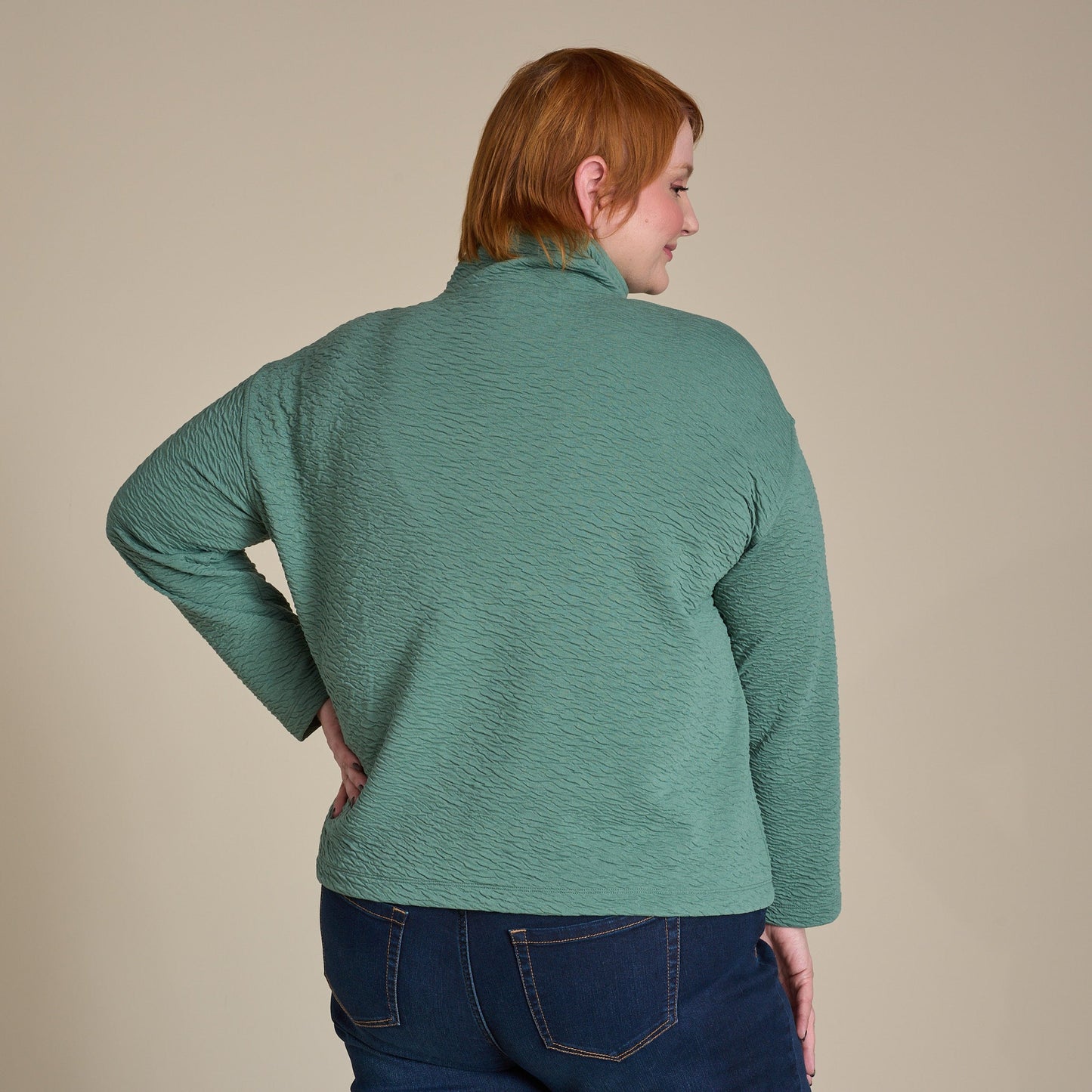 Christopher & Banks Relaxed Restyled Jacquard Knit Pullover