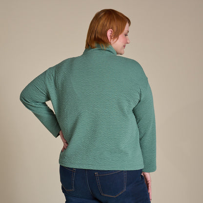 Christopher & Banks Relaxed Restyled Jacquard Knit Pullover