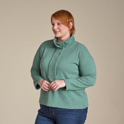 Christopher & Banks Relaxed Restyled Jacquard Knit Pullover