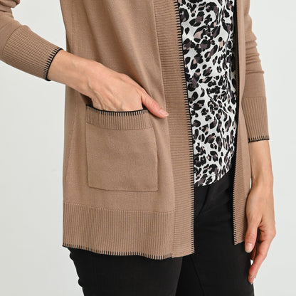 Christopher & Banks Whipstitch Detail Cardigan