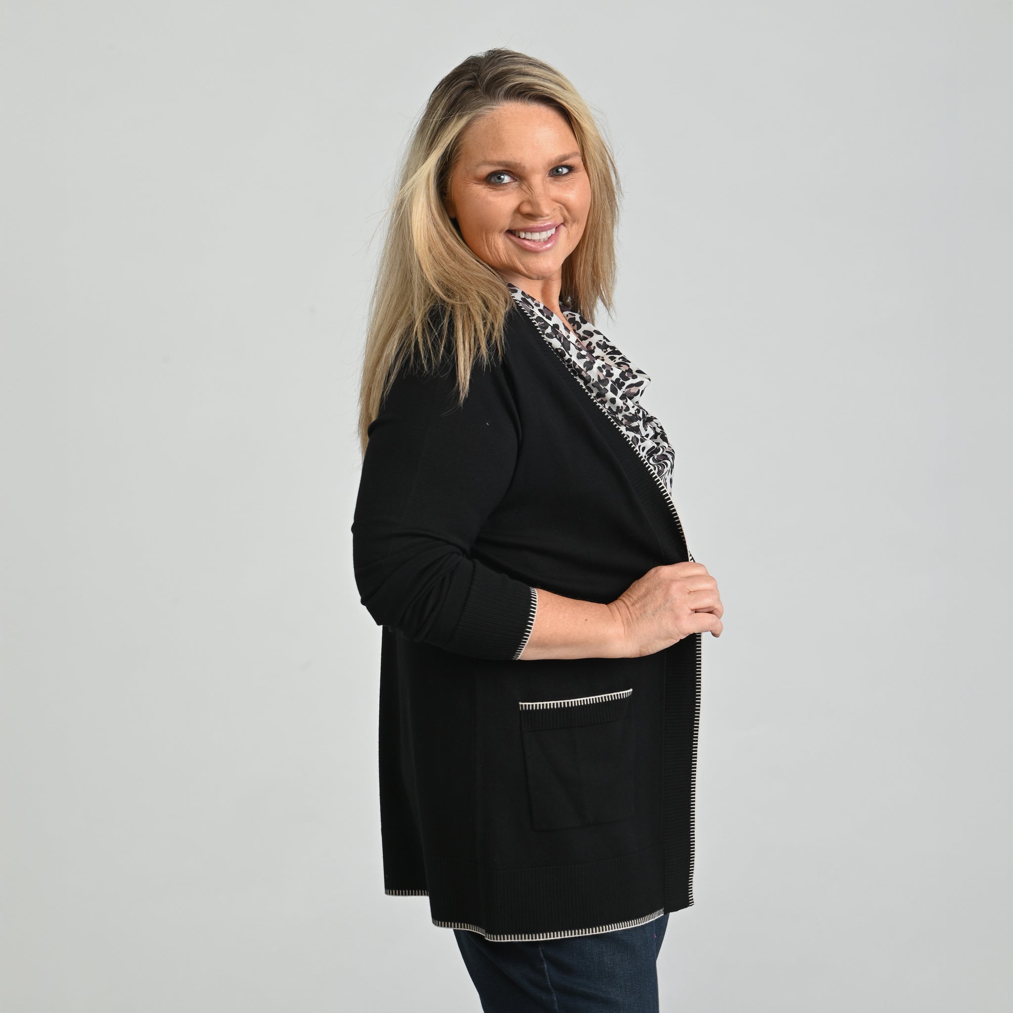 Christopher & Banks Whipstitch Detail Cardigan – ShopHQ