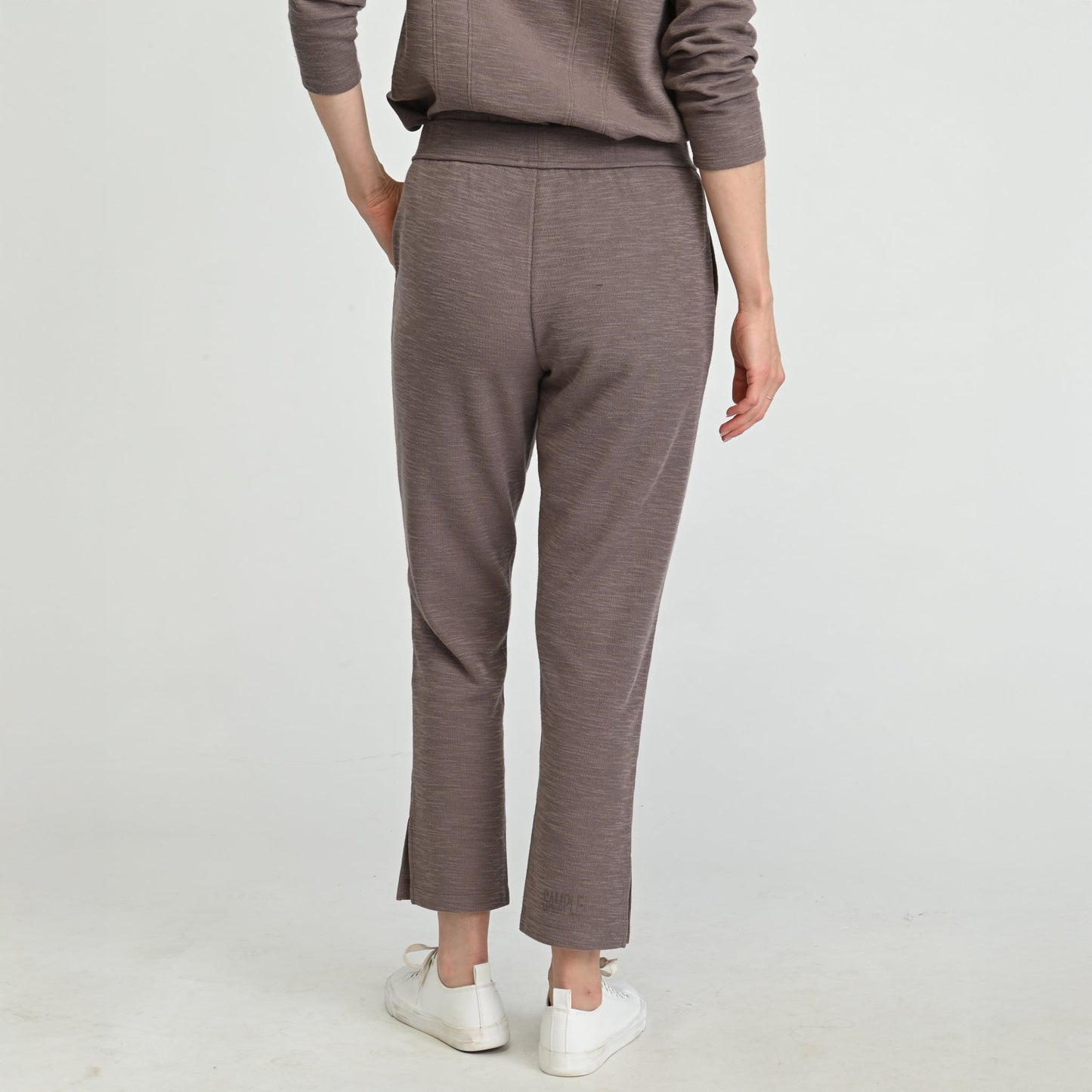 Christopher & Banks Relaxed Restyled Ribbed Pull on Straight Leg Pant
