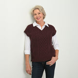 Christopher & Banks Fisherman Stitch Pullover Vest