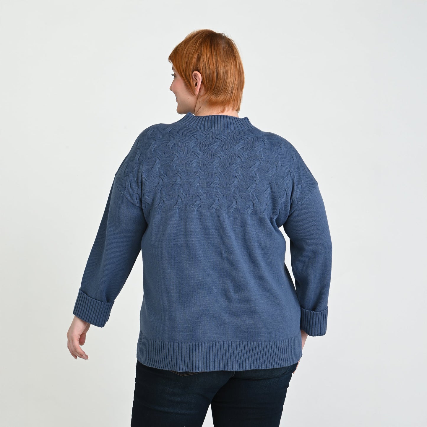 Christopher & Banks Ribbed Mock Neck Sweater