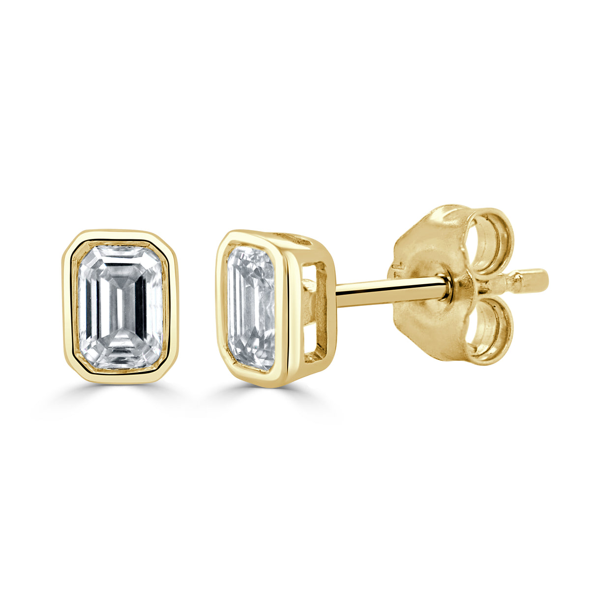Sabrina Designs 14K Gold 0.47ctw Diamond Emerald-Cut Stud Earrings