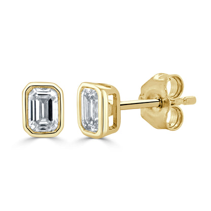 Sabrina Designs 14K Gold 0.47ctw Diamond Emerald-Cut Stud Earrings