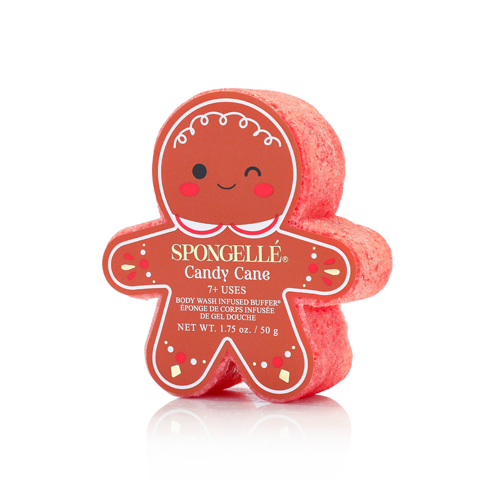 Spongellé Sugar & Spice Holiday Gingerbread Body Wash Infused Buffer Gift Set