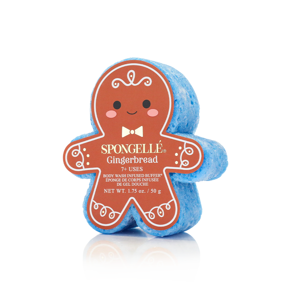 Spongellé Sugar & Spice Holiday Gingerbread Body Wash Infused Buffer Gift Set