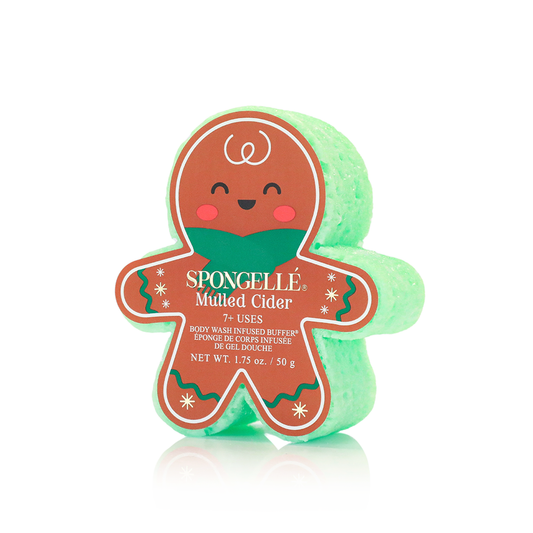 Spongellé Everything Nice Holiday Gingerbread Body Wash Infused Buffer Gift Set