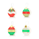 Spongellé Holiday Ornament Assorted Body Wash Infused Buffer Pack