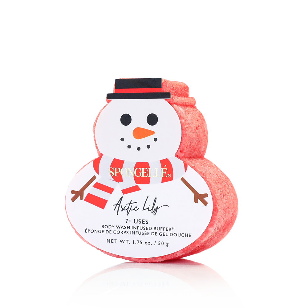Spongellé Holiday Snowman Assorted Body Wash Infused Buffer Pack