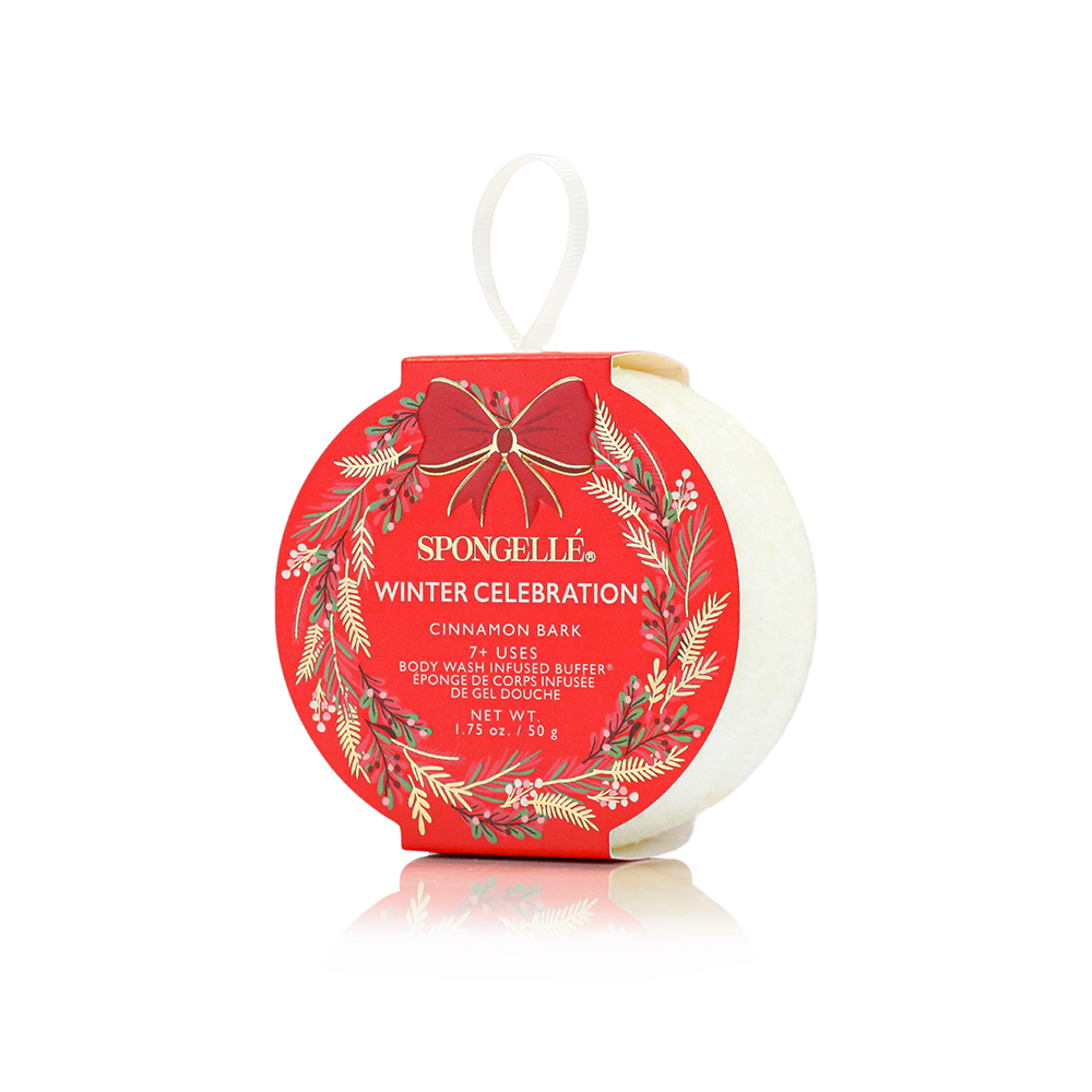 Spongellé Holiday Wreath Assorted Body Wash Infused Buffer Pack