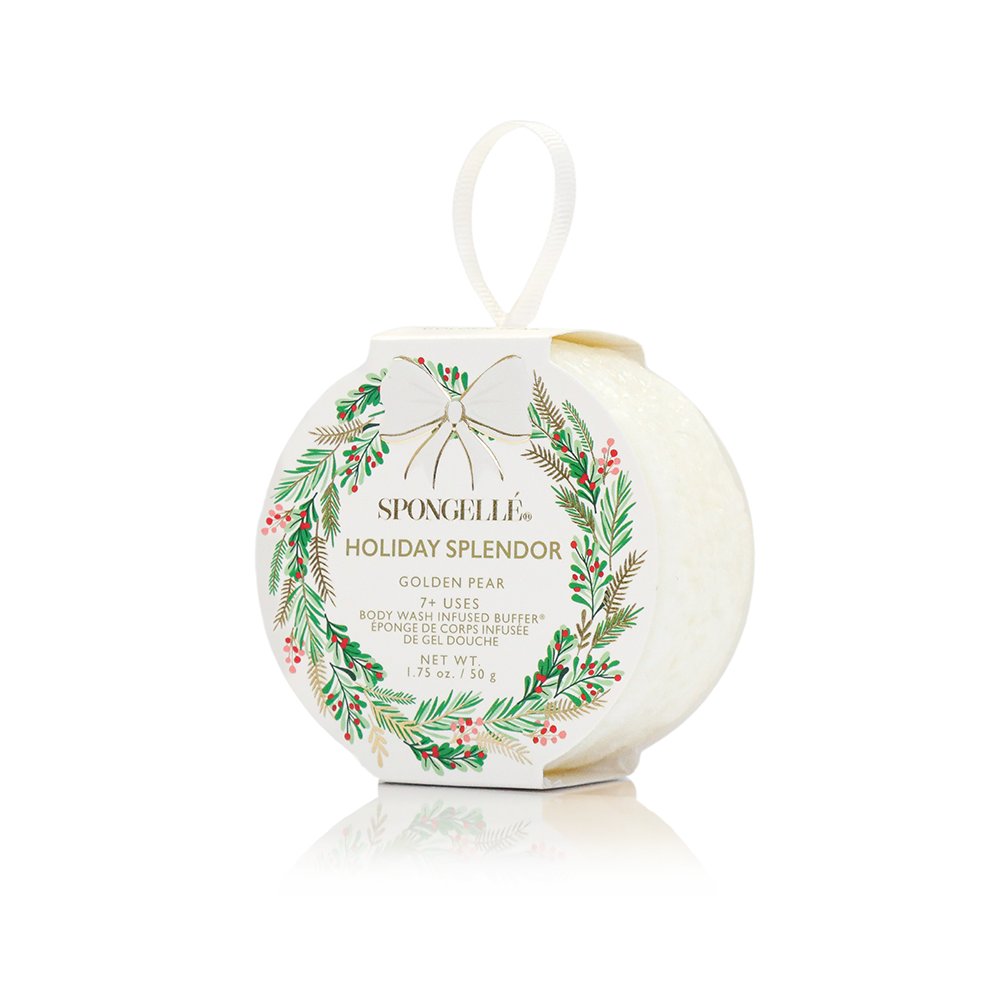 Spongellé Holiday Wreath Assorted Body Wash Infused Buffer Pack