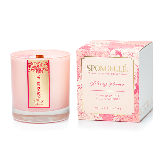 Spongellé Private Reserve Peony Flower Candle 8oz