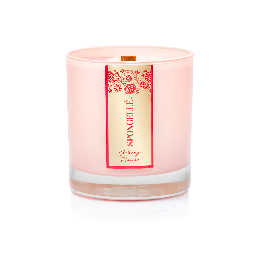 Spongellé Private Reserve Peony Flower Candle 8oz
