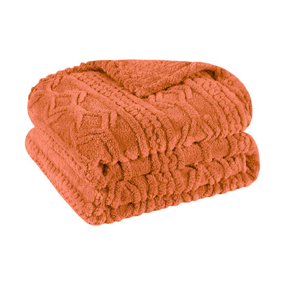 Superior Arctic Boho Knit Jacquard Fleece Blanket