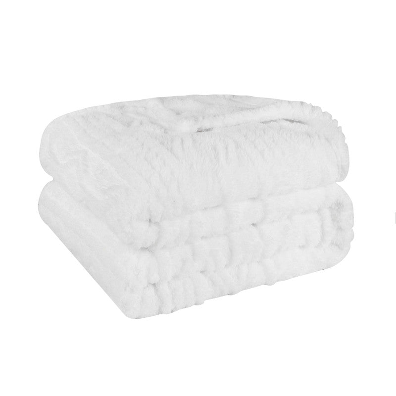 Superior Arctic Boho Knit Jacquard Fleece Blanket