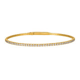 Morris & David 14K Gold Choice of Carat Weight Diamond Flex Bangle Bracelet