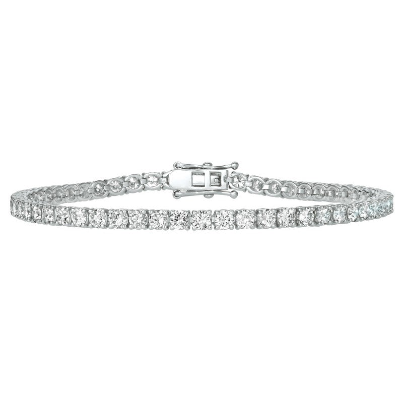 Morris & David 14K Gold 2.00ctw Diamond 7" Tennis Bracelet