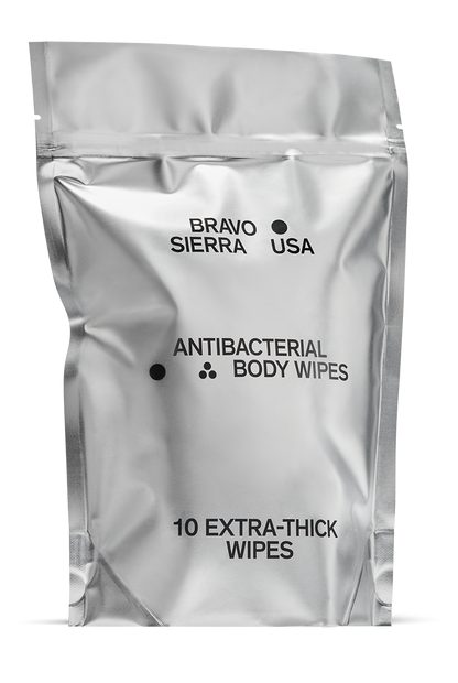 Bravo Sierra Antibacterial Body Wipes 10ct