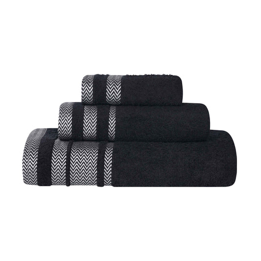 Superior "Hays" 100% Cotton Textured 3-Piece Towel Set
