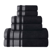 Superior "Hays" 100% Cotton Textured 6-Piece Towel Set