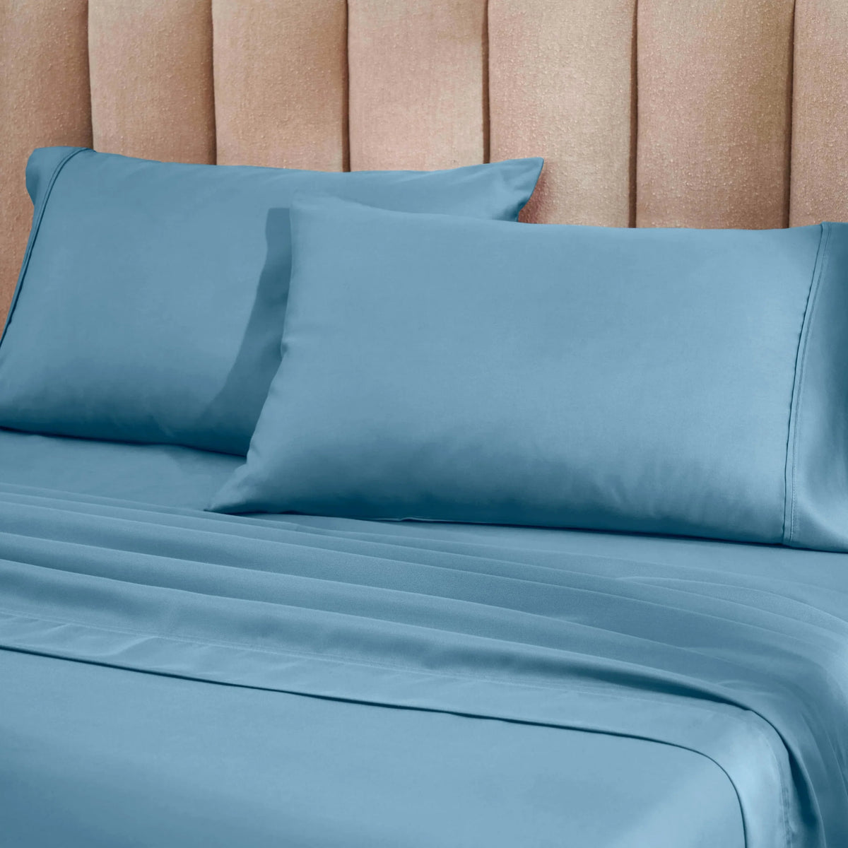 Superior 1200 Thread Count Cotton Blend Deep Pocket Solid 4-Piece Sheet Set