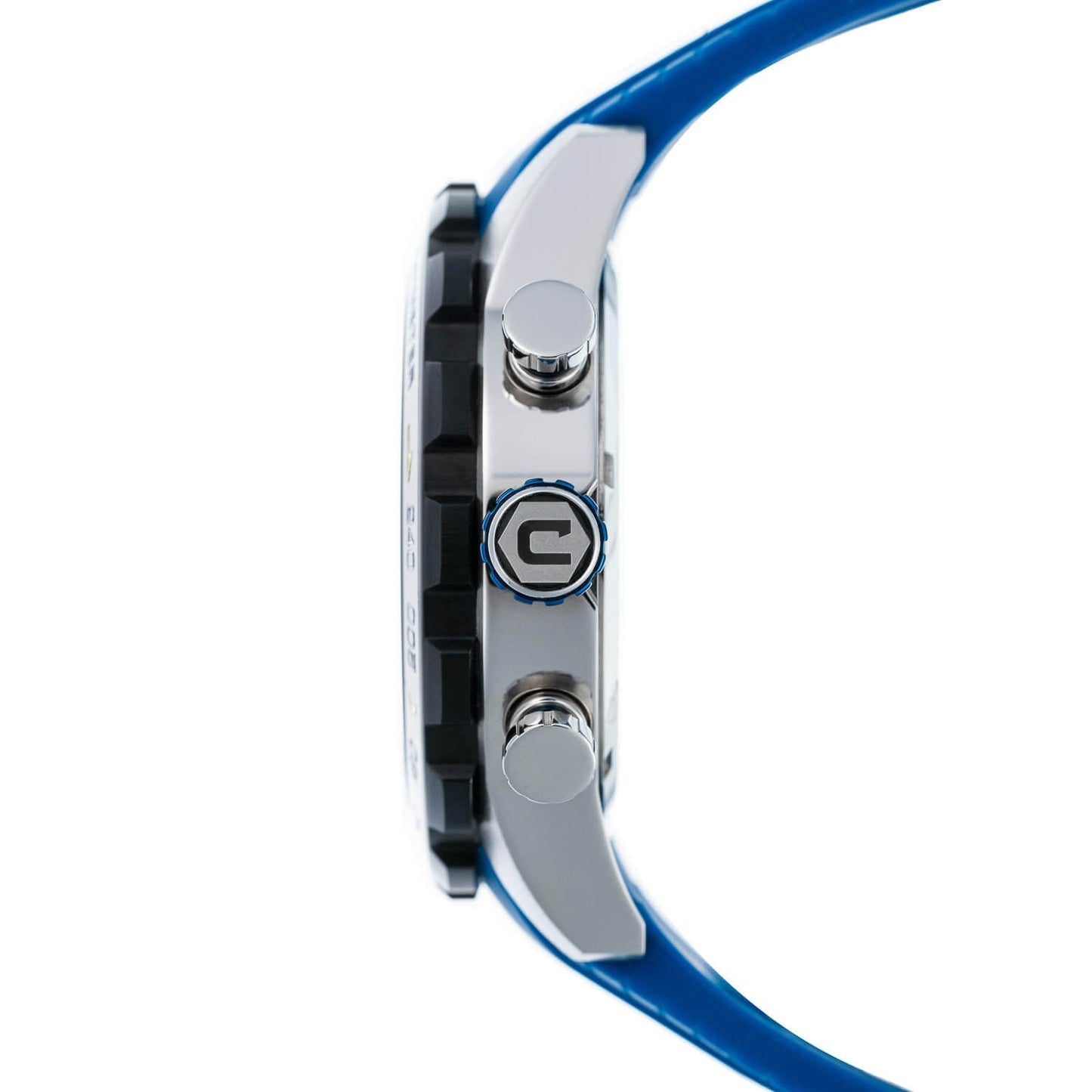 Cobalt Men's 48mm Torque Quartz Chronograph Silicone Strap Watch - Blue