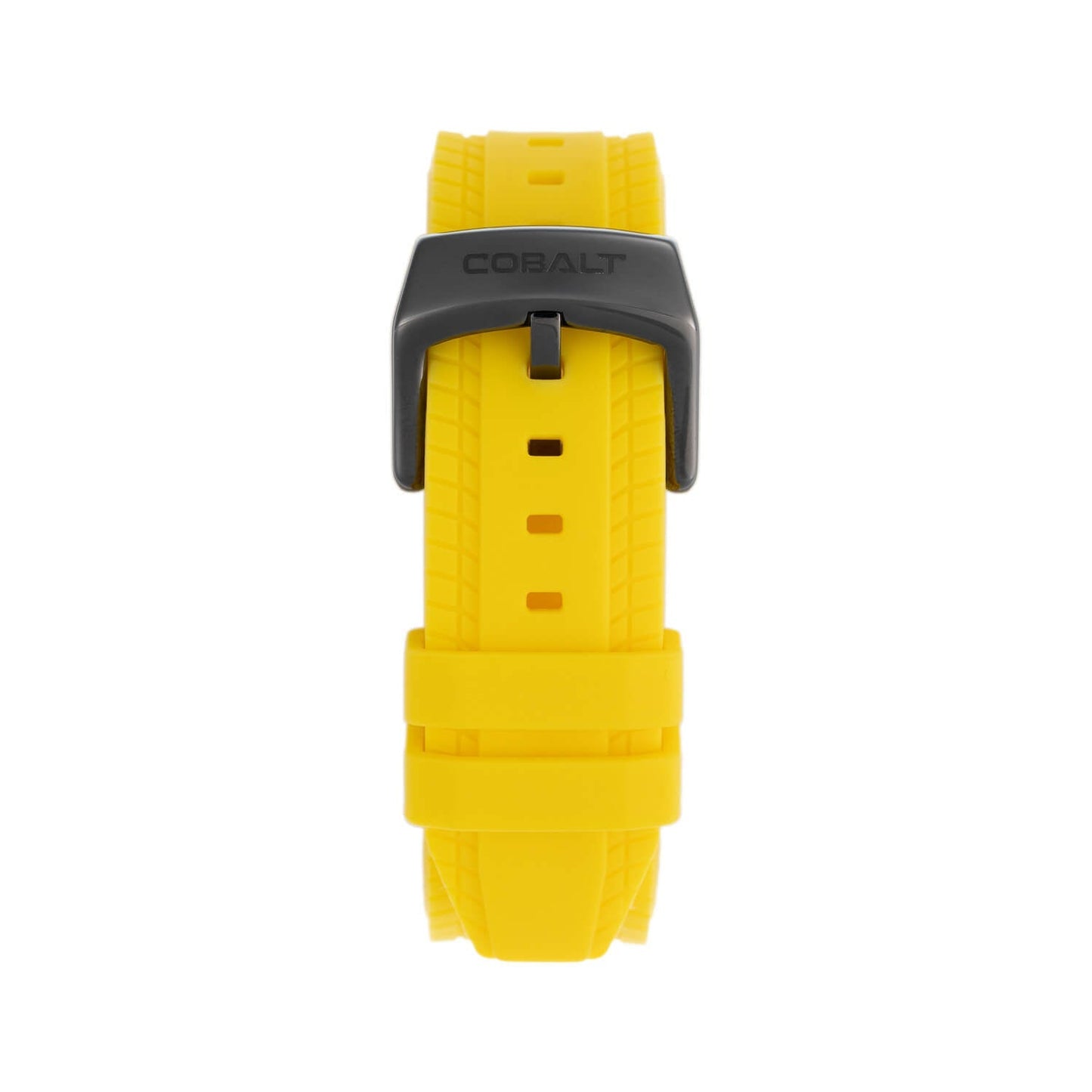 Cobalt Men's 48mm Torque Quartz Chronograph Silicone Strap Watch - Yellow