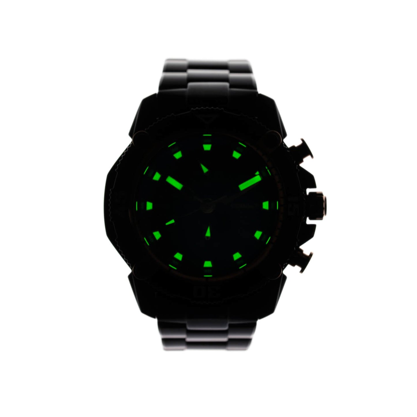 Cobalt Men's 46mm Code-X Quartz Chronograph Bracelet Watch - Goldtone