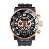Cobalt Men's 55mm Goliath Quartz Chronograph Bracelet Watch - Rosetone