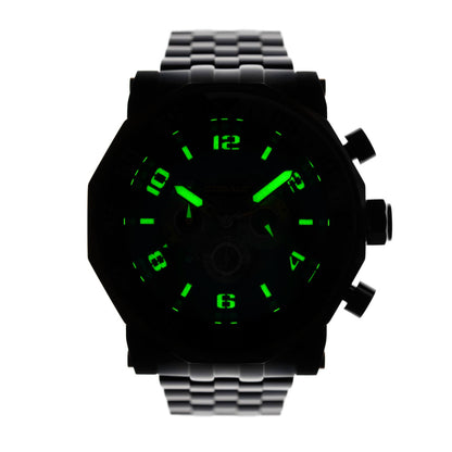 Cobalt Men's 55mm Goliath Quartz Chronograph Bracelet Watch - Silvertone