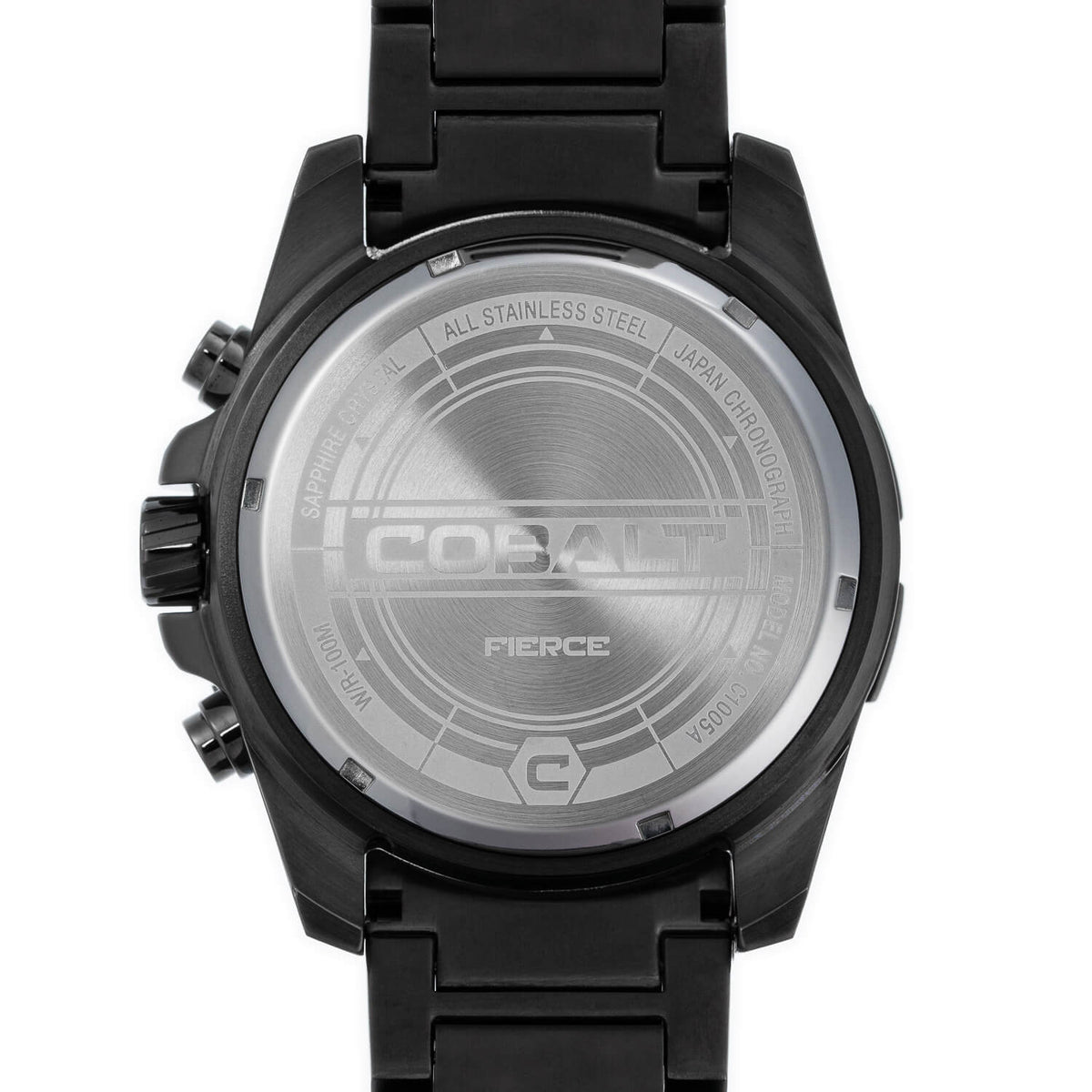 Cobalt Men's 52mm Fierce Quartz Chronograph Bracelet Watch - Gunmetal