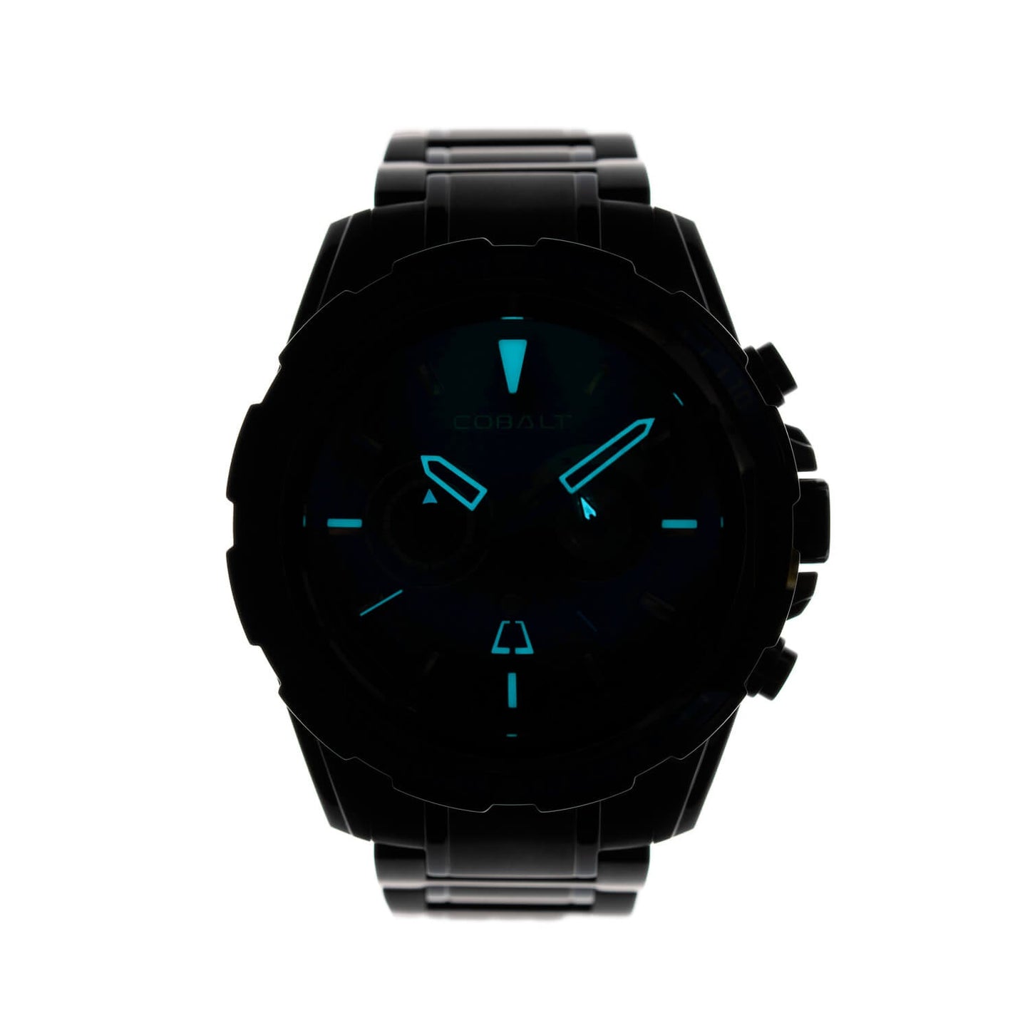 Cobalt Men's 52mm Fierce Quartz Chronograph Bracelet Watch - Gunmetal