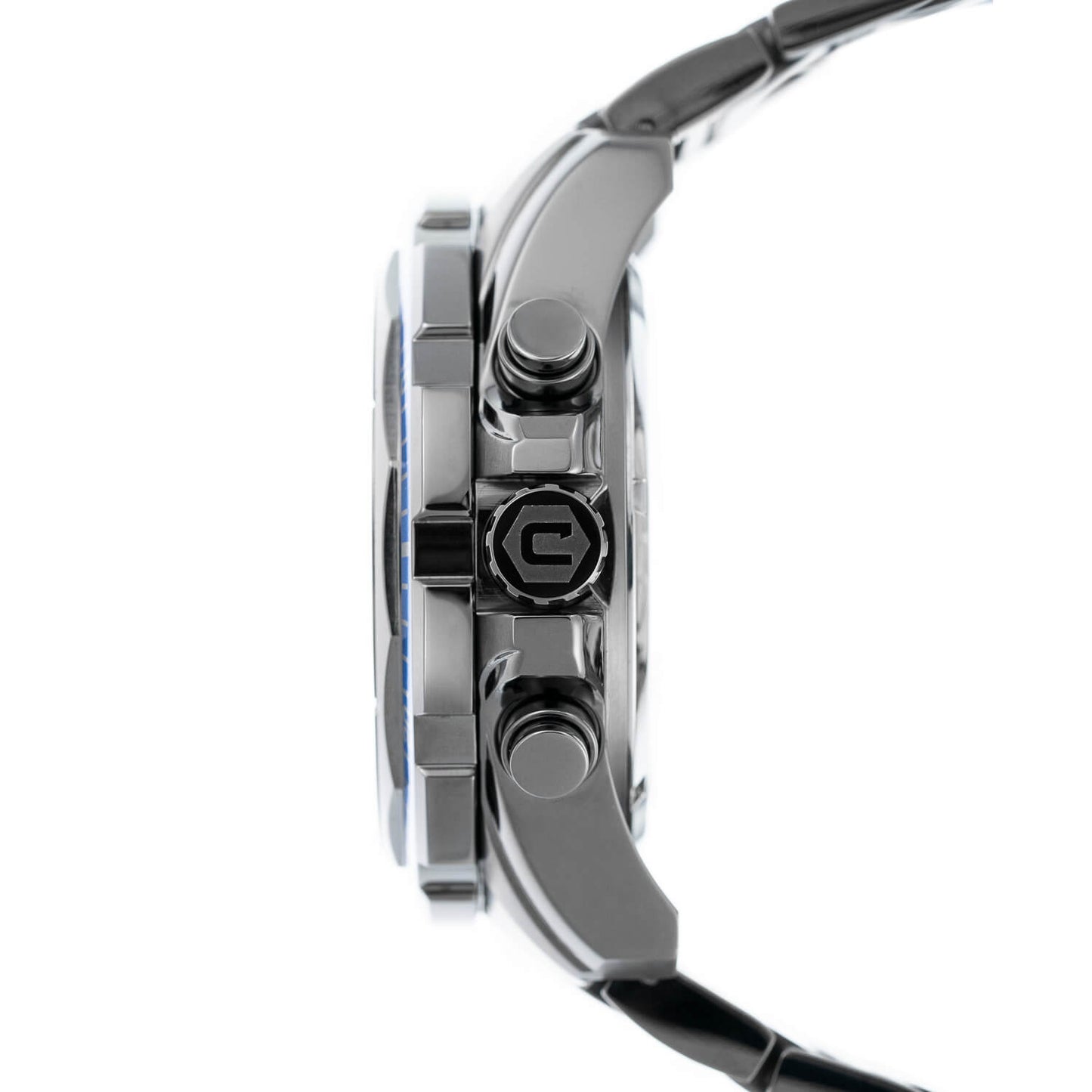 Cobalt Men's 52mm Fierce Quartz Chronograph Bracelet Watch - Gunmetal