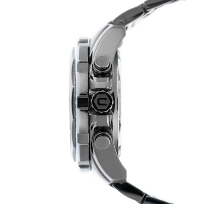 Cobalt Men's 52mm Fierce Quartz Chronograph Bracelet Watch - Gunmetal