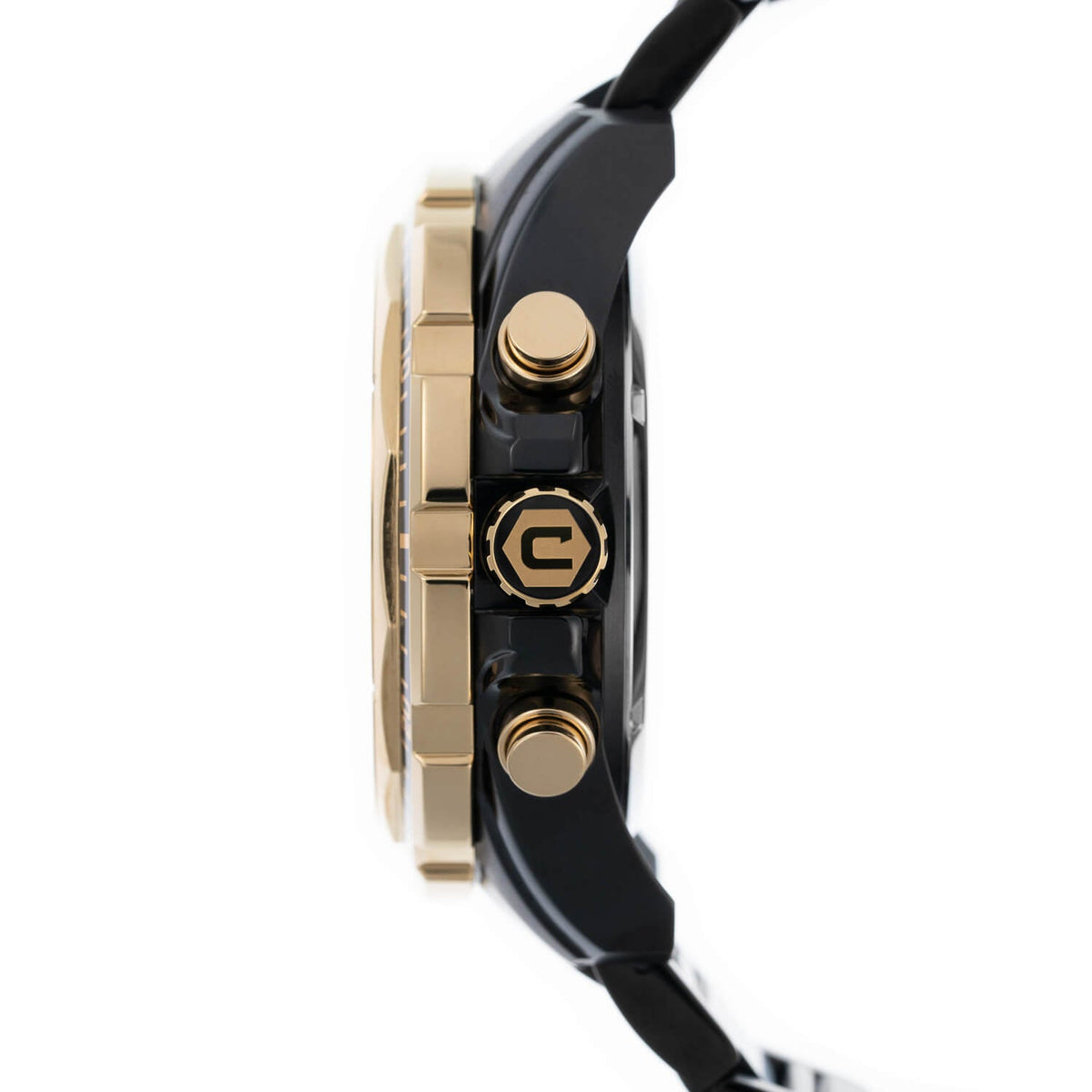 Cobalt Men's 52mm Fierce Quartz Chronograph Bracelet Watch - Black